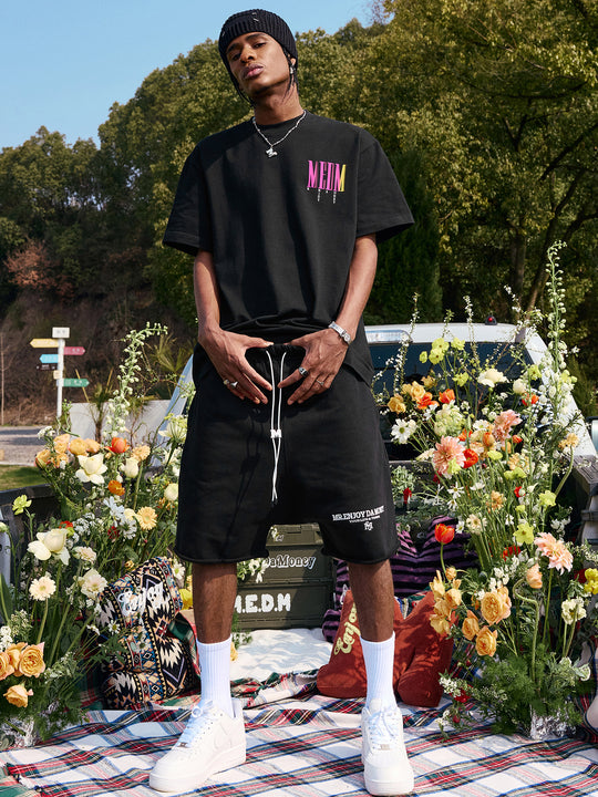 MEDM Letter Gradient Printing Tee