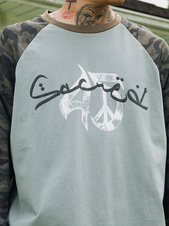 S45 Camouflage Raglan Long Sleeve Tee | Face 3 Face