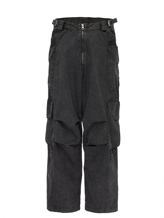 F2CE Large Pockets Workwear Pleated Wide Leg Pants