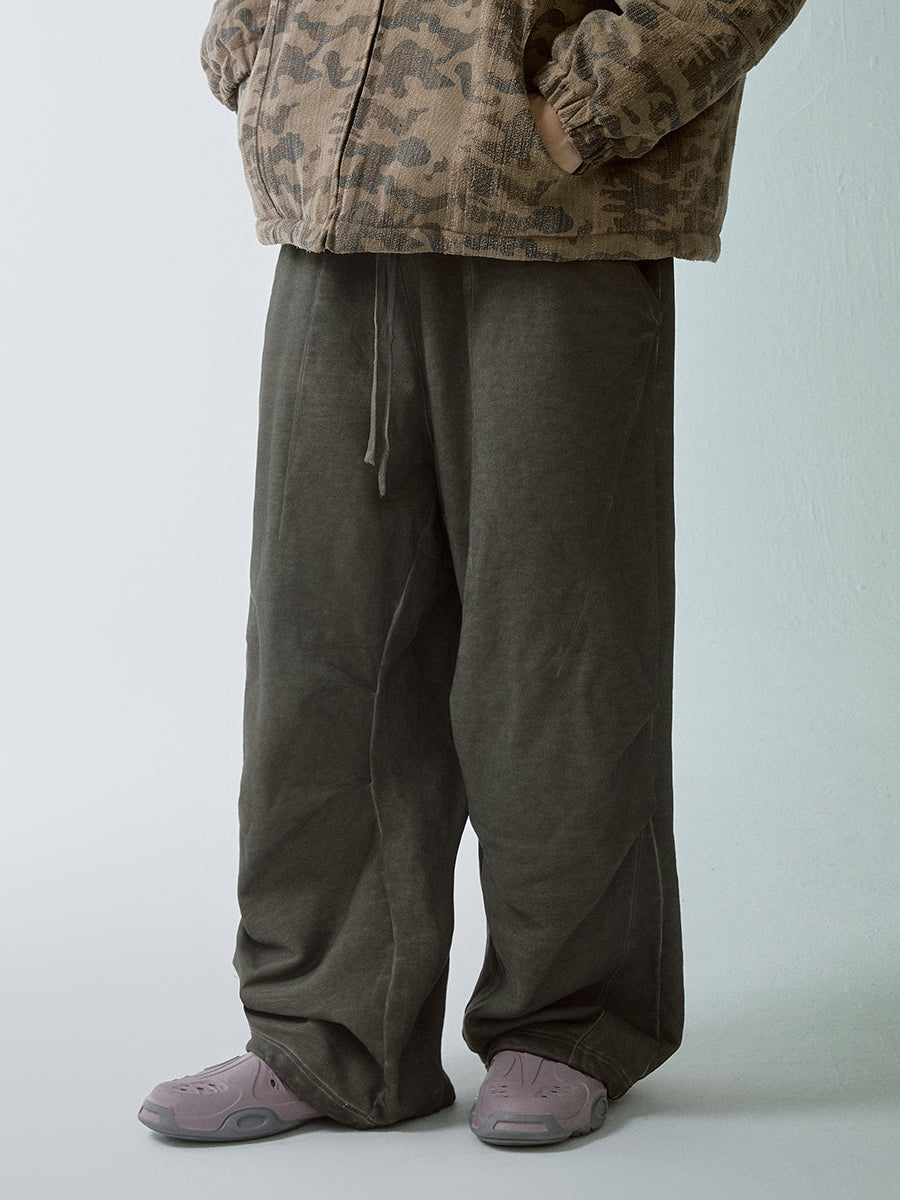 F2CE Handmade Dirty Deconstructed Split Pleated Sweatpants | Face 3 Face