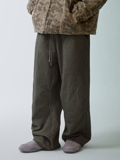 F2CE Handmade Dirty Deconstructed Split Pleated Sweatpants | Face 3 Face