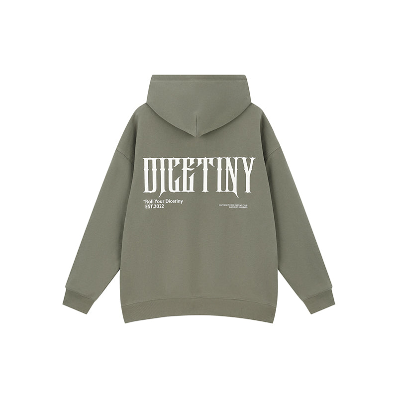 DICETINY Basic Back Logo Print Hoodie | Face 3 Face