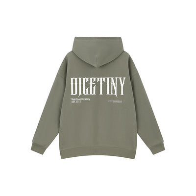 DICETINY Basic Back Logo Print Hoodie | Face 3 Face