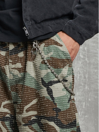 F3F Select Washed Brushed Camouflage Baggy Work Pants | Face 3 Face