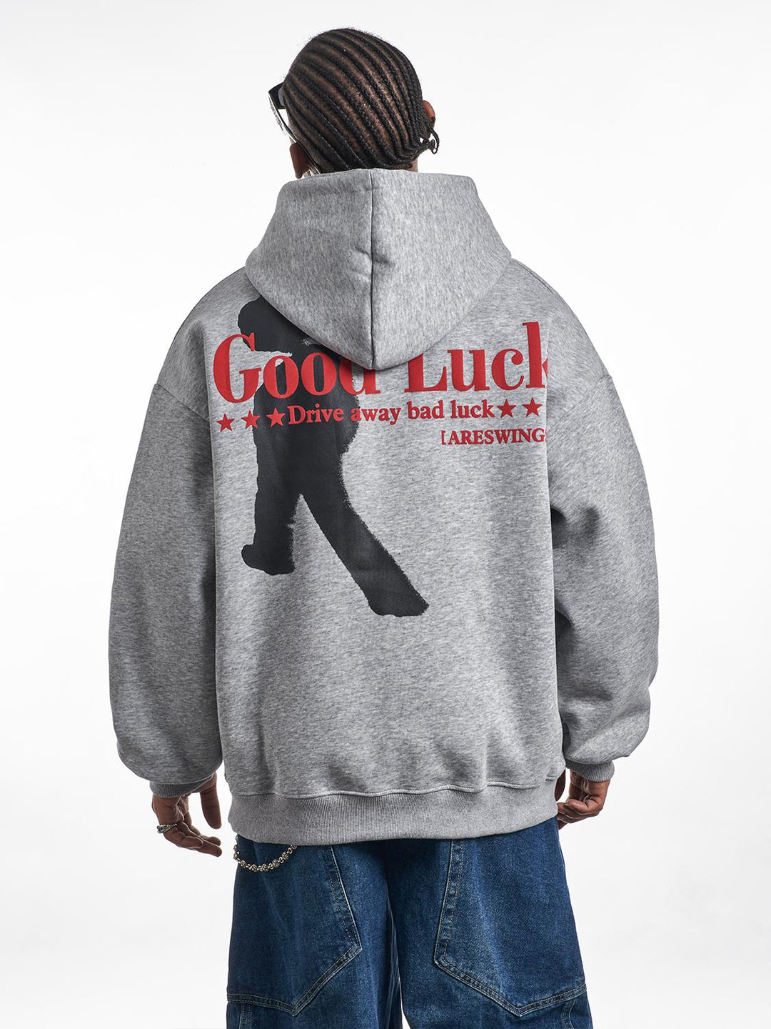 F3F Select Good Luck Printed Letter Hoodie | Face 3 Face