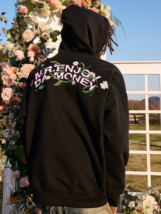 MEDM Embroidered Flowers Hoodie