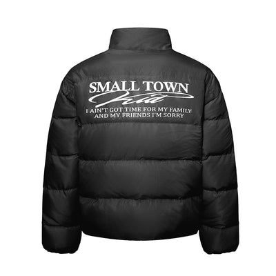 Small Town Kid Honeycomb Woven Fabrics Down Jacket | Face 3 Face