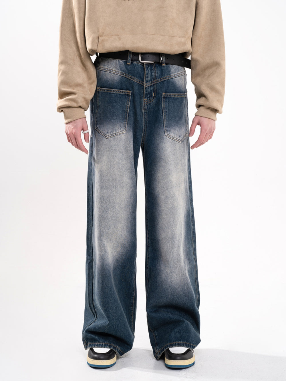 F3F Select Reverse Design Pockets Denim Jeans