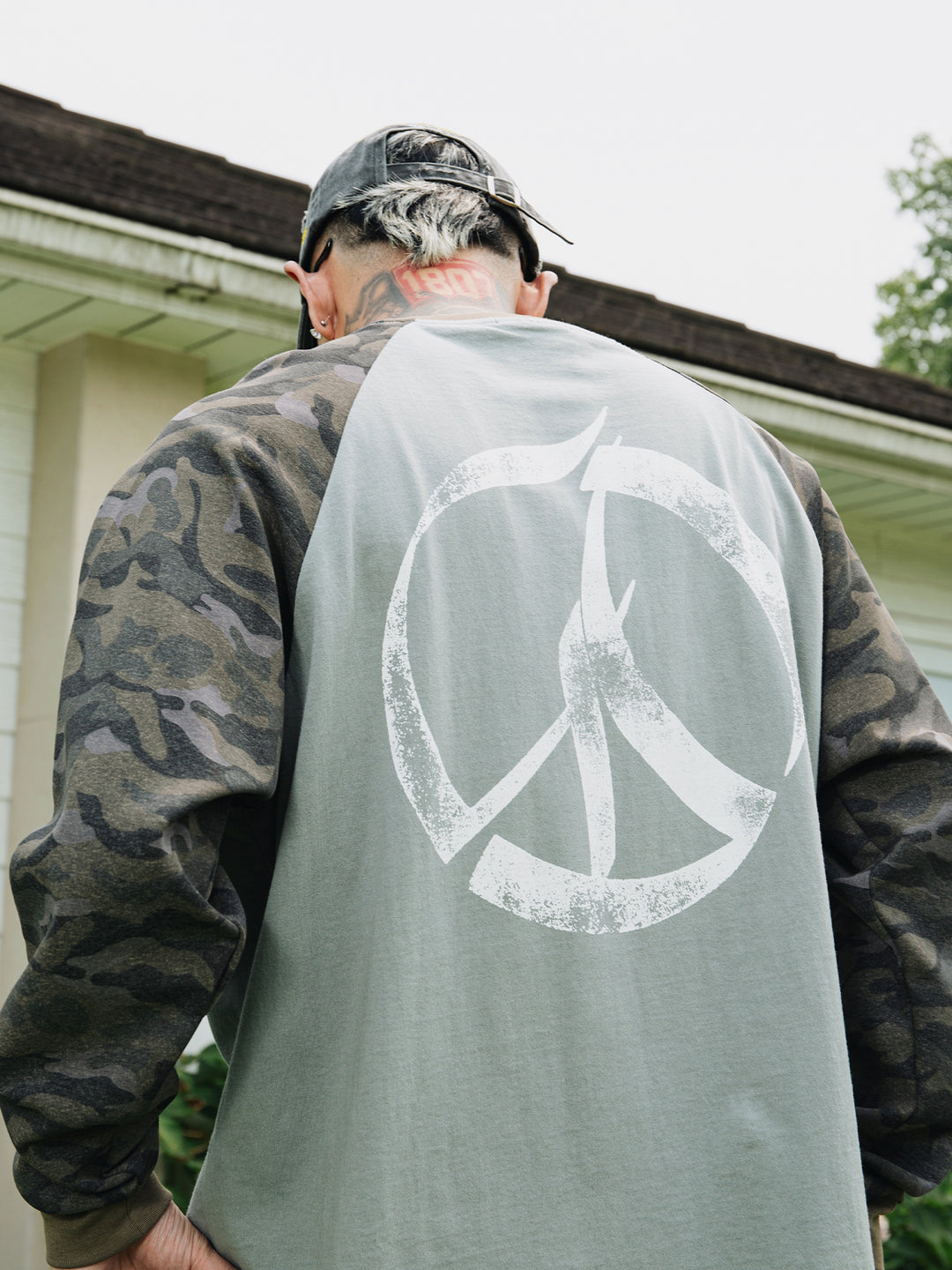 S45 Camouflage Raglan Long Sleeve Tee | Face 3 Face