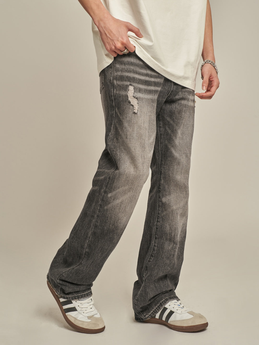 F3F Select Wide Leg Vintage Black Jeans