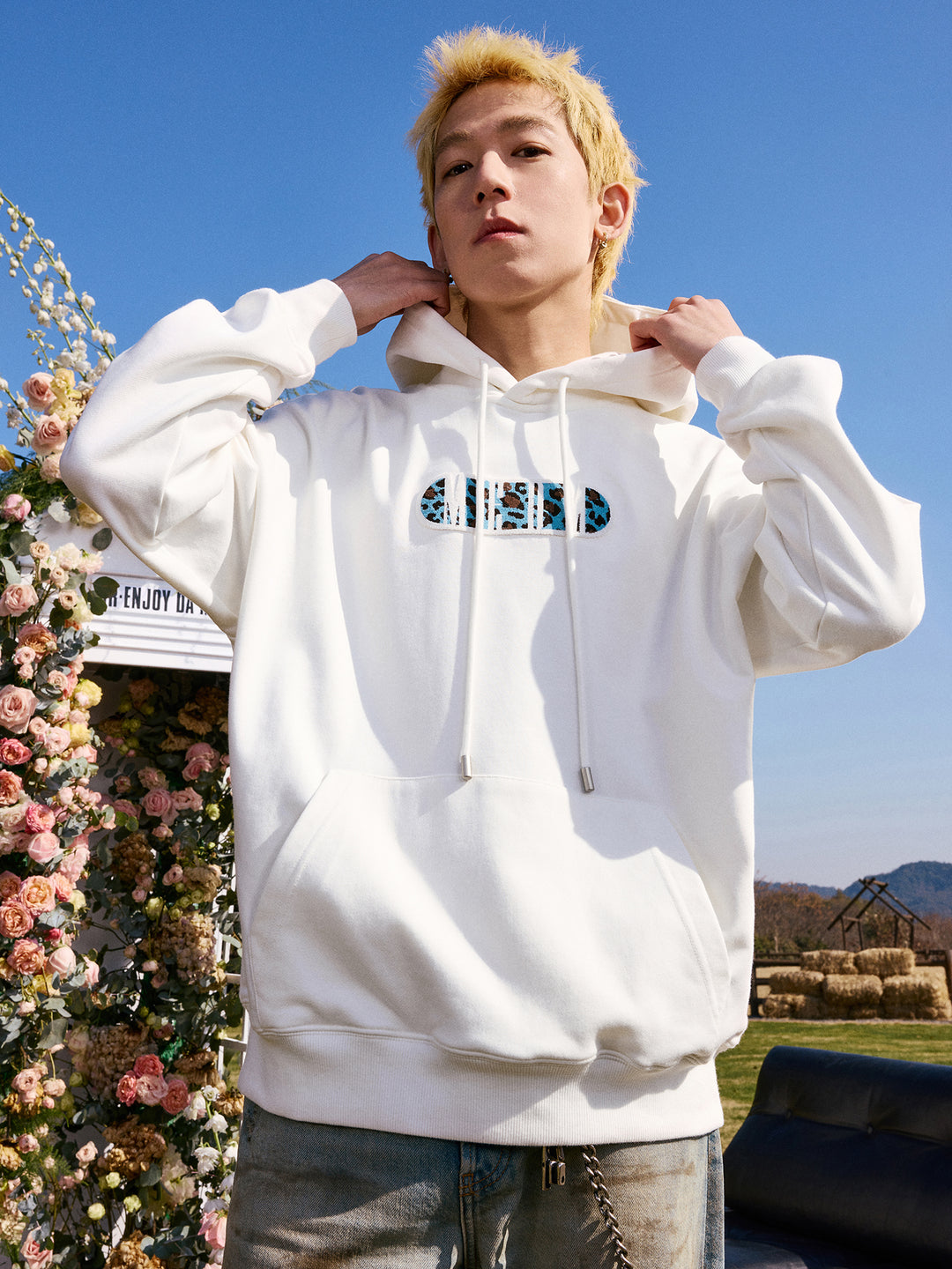 MEDM Animal & Camouflage Embroidery Capsule Logo Letter Hoodie