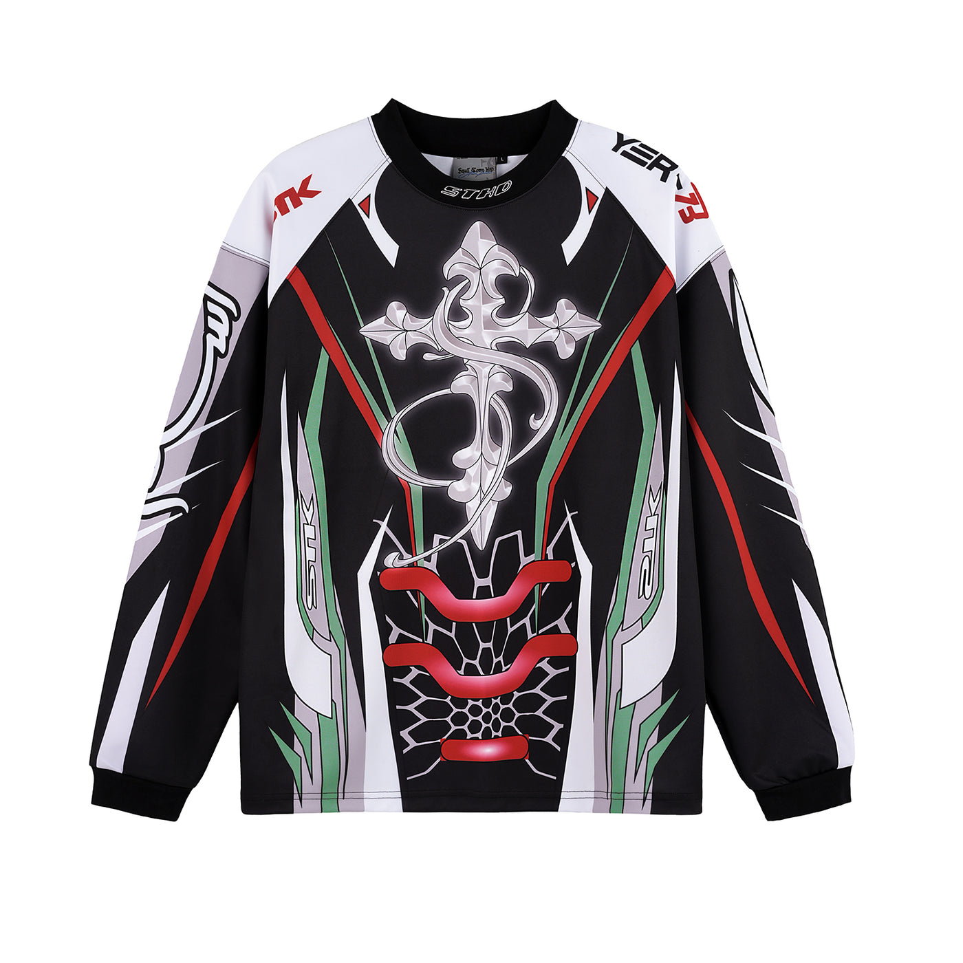 Small Town Kid Inkjet Cross Printing Long Sleeve Moto Jersey | Face 3 Face