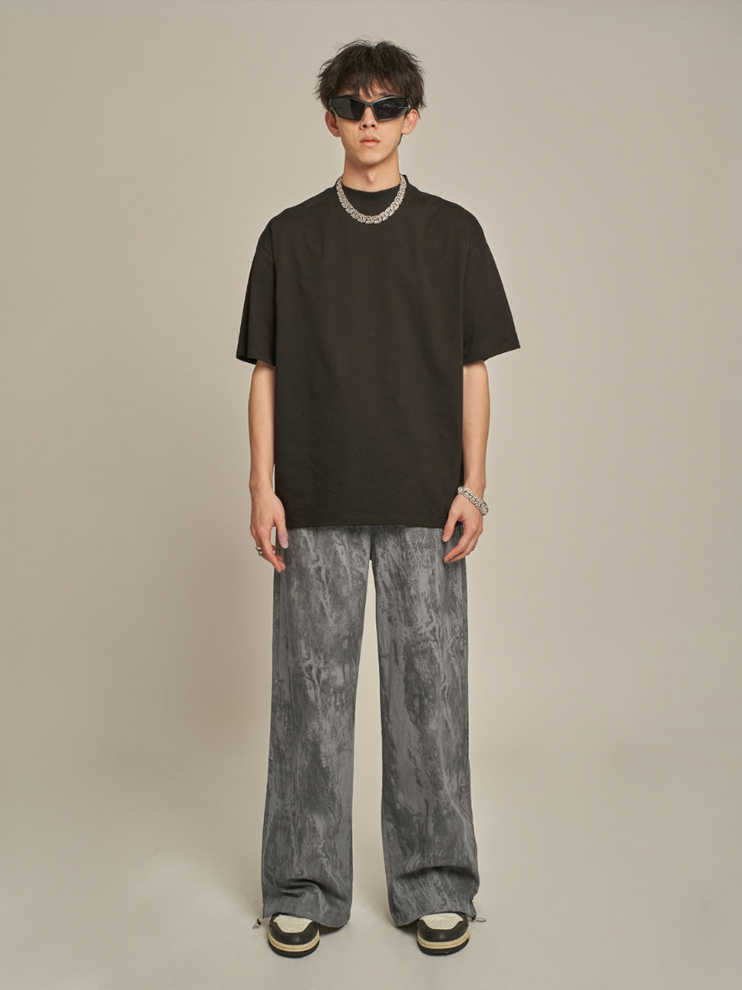 F3F Select Tie Dye Gray Drawstring Pants