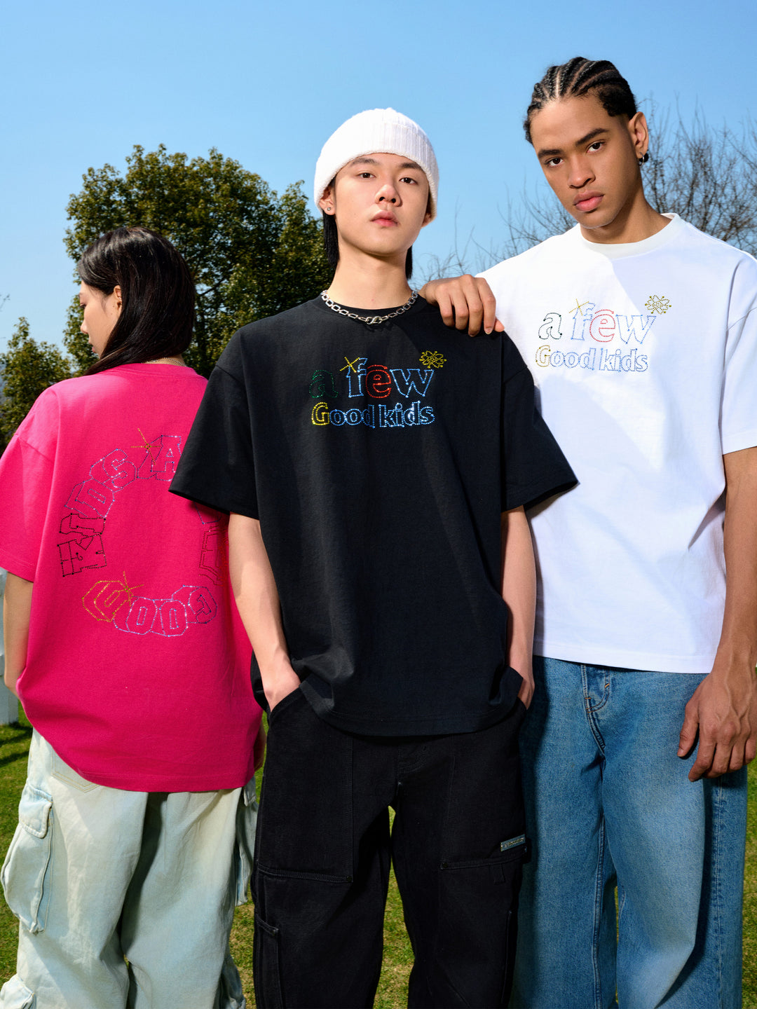 AFGK Neon Stars Hot Diamond Ring Logo Tee