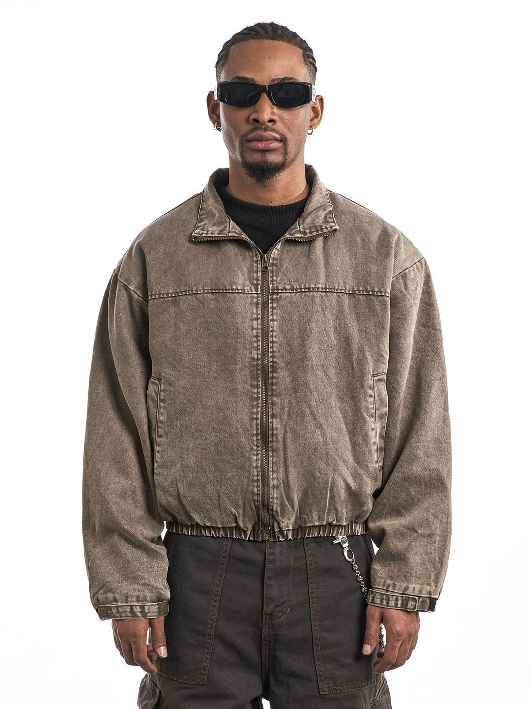 F3F Select Washed Denim Short Jacket | Face 3 Face