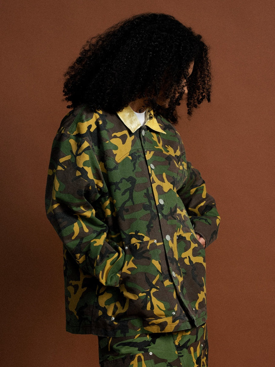 MHARF Washed Camouflage Work Jacket | Face 3 Face