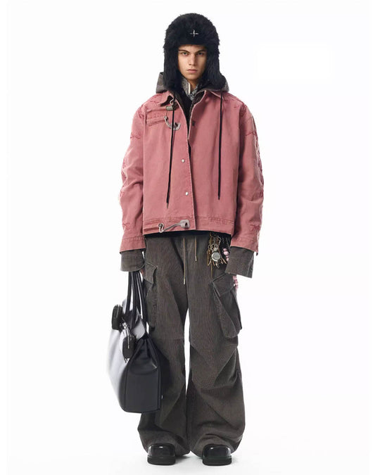 JHYQ Deconstructing Embroidery Thorn Work Jacket | Face 3 Face