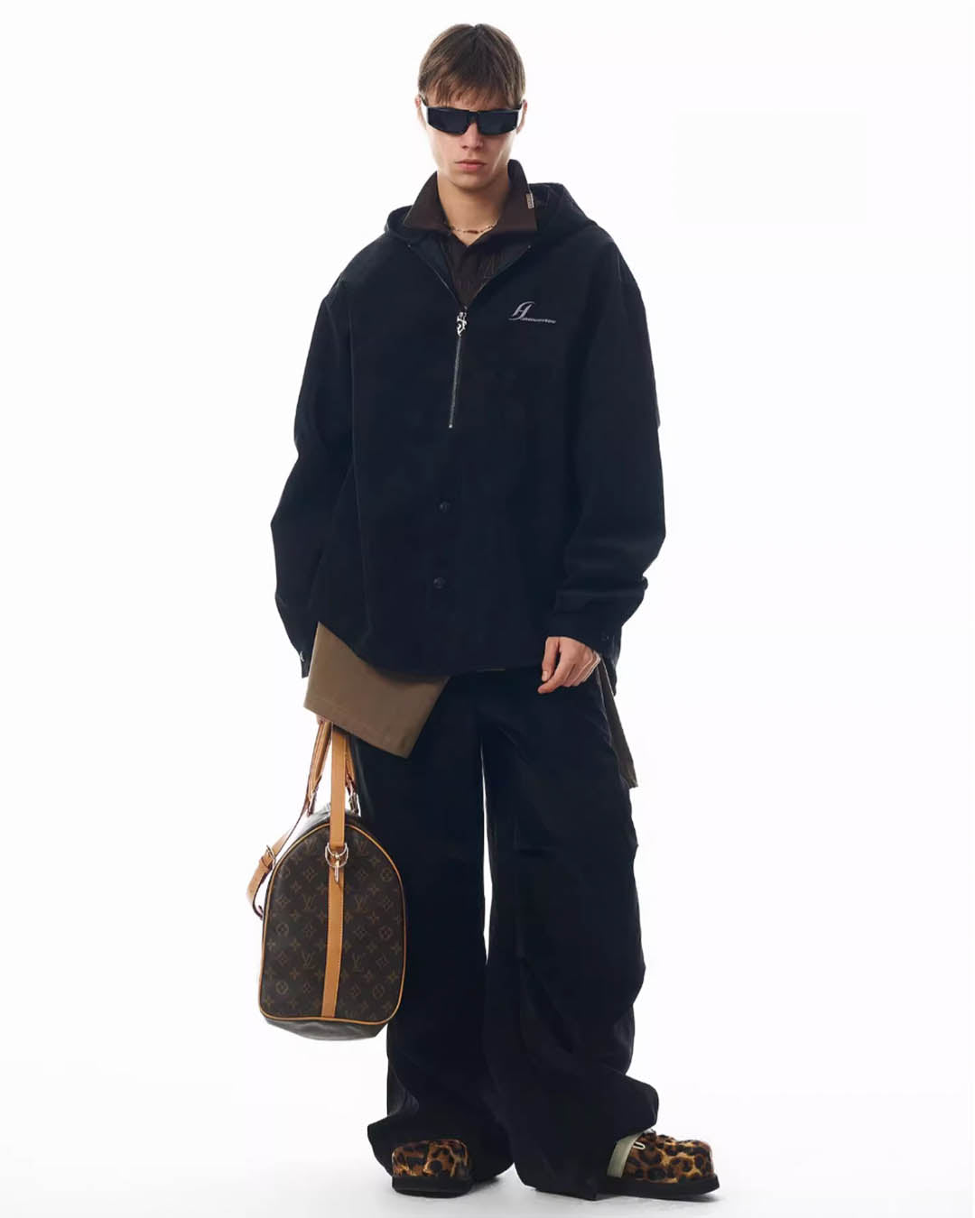 JHYQ PU Leather Drawstring Baggy Pants | Face 3 Face