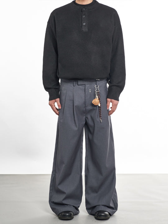 F3F Select Riveted Two Tuck Baggy Suit Pants | Face 3 Face