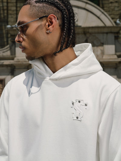 Small Town Kid Studded Logo Patch Hoodie | Face 3 Face