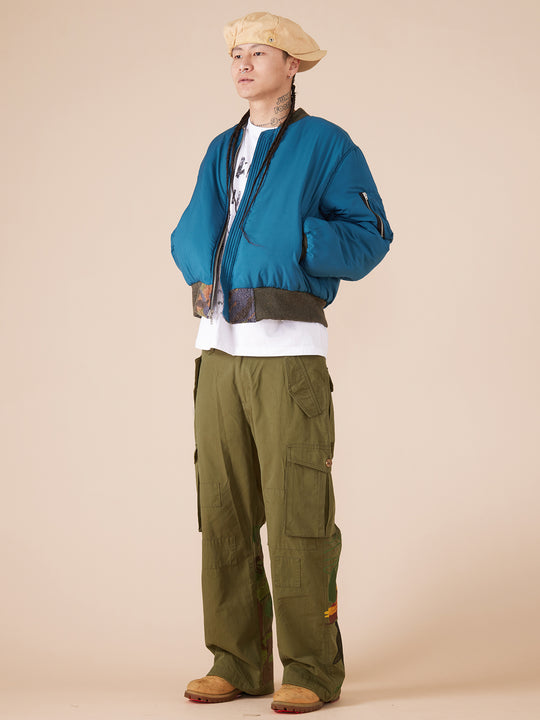 EVILKNIGHT(EK) Camouflage Reversible MA-1 Air Force Bomber Jacket