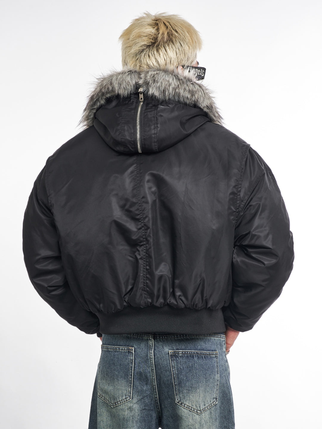 F3F Select Faux Fur Hooded MA-1 Bomber Jacket | Face 3 Face