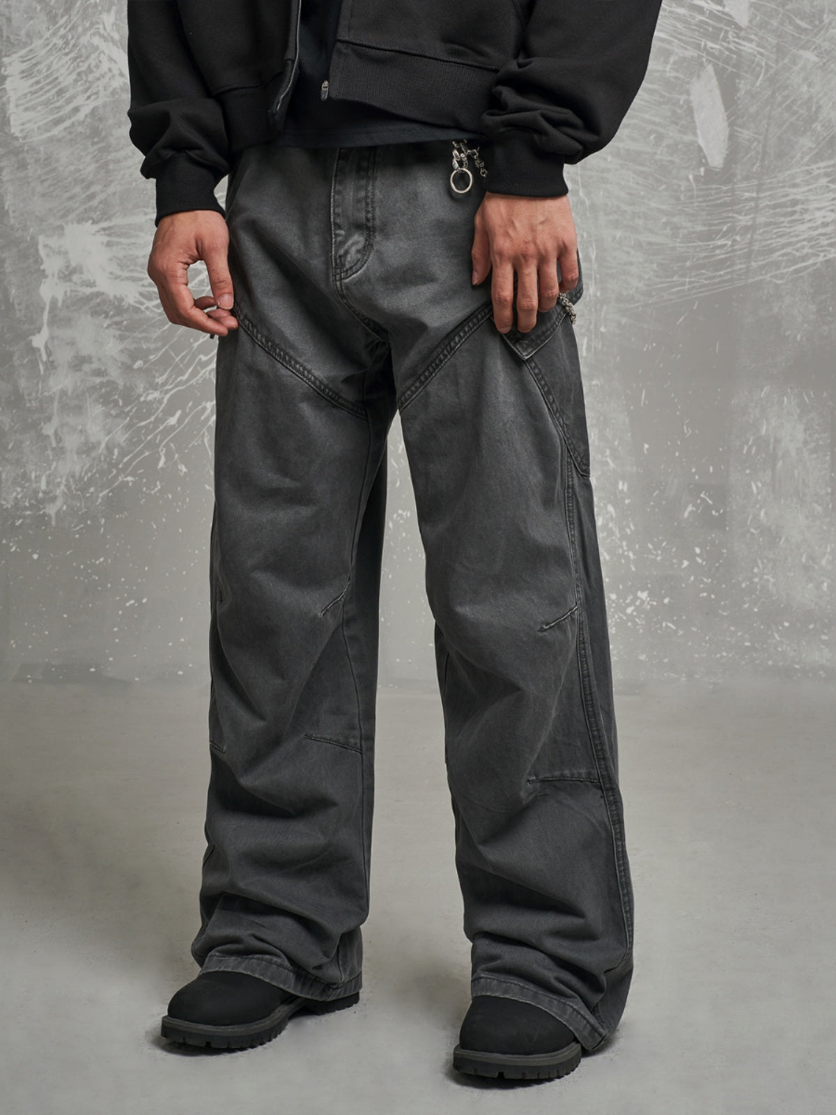 F3F Select Pleated Crease Deconstructed Cargo Pants | Face 3 Face