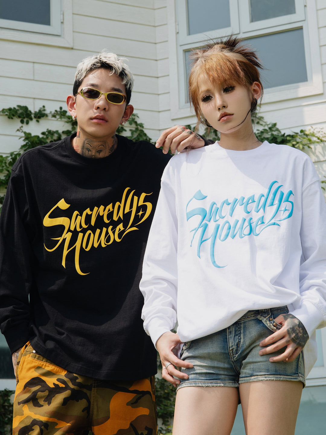 S45 Foam Logo 3D Printing Long Sleeve Tee | Face 3 Face