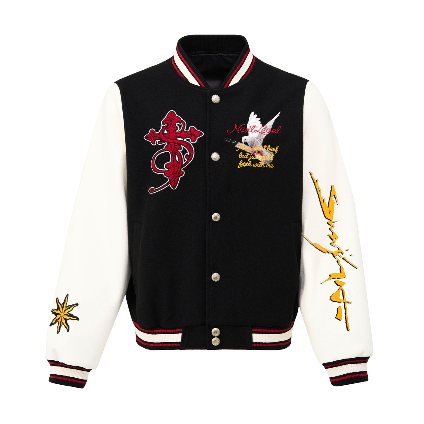 Small Town Kid Peace Dove Varsity Jacket | Face 3 Face