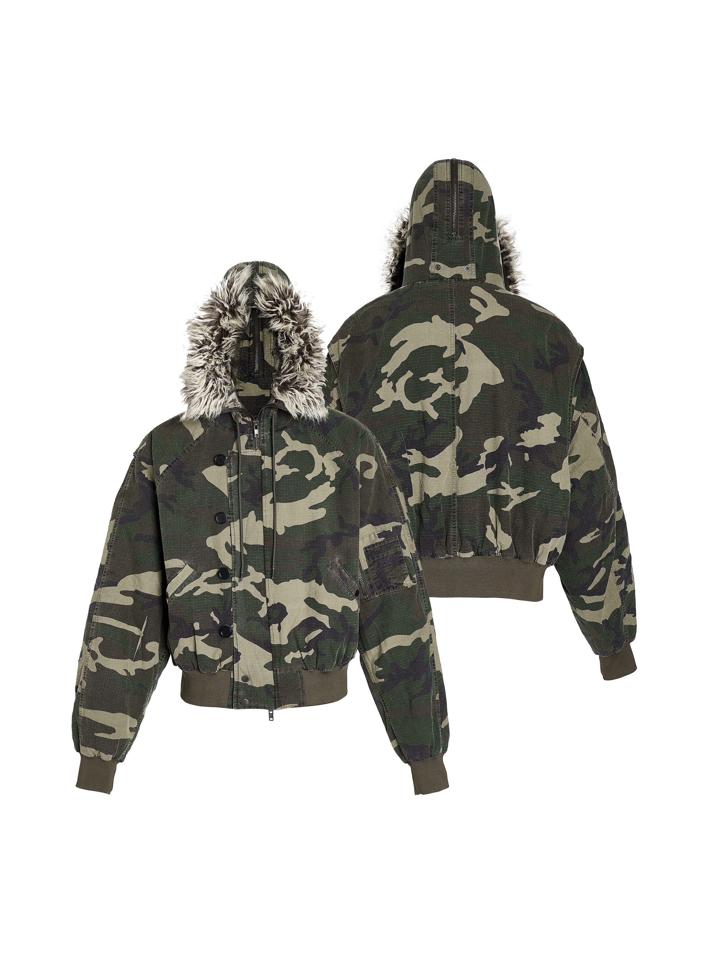 Buy Now Green Camo Military Jacket – Face 3 Face