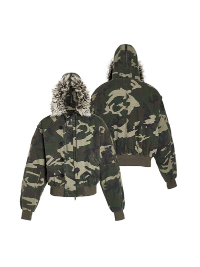 STEEPC Green Camouflage N2B Military Jacket | Face 3 Face