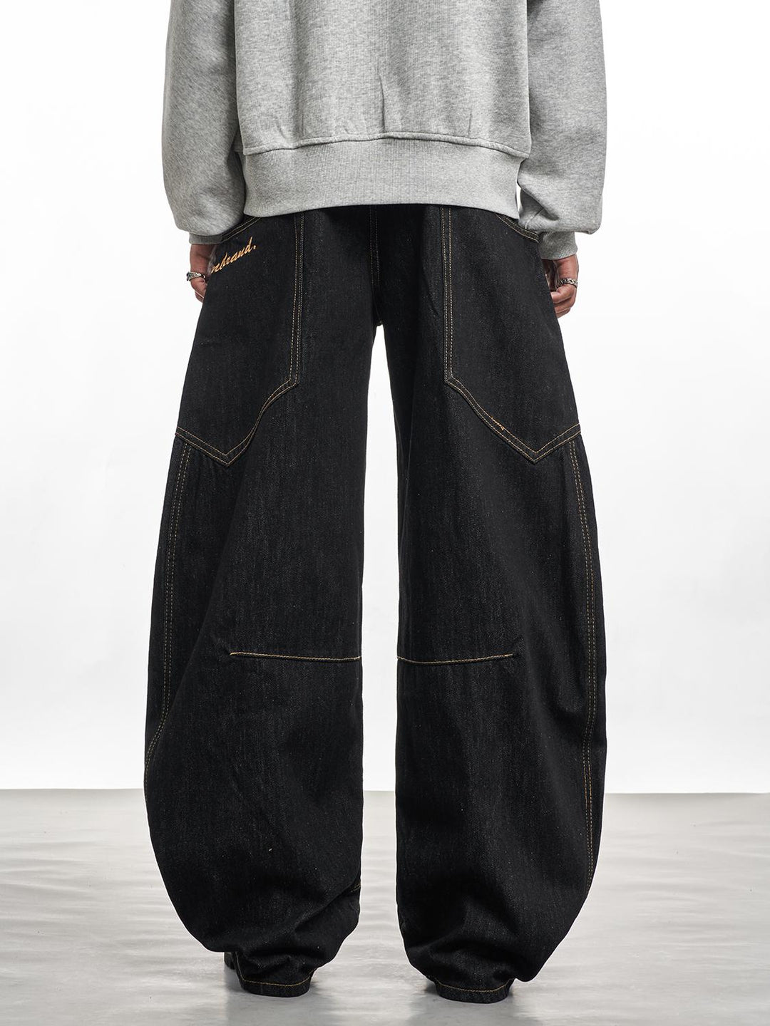 F3F Select Black Balloon Baggy Jeans | Face 3 Face