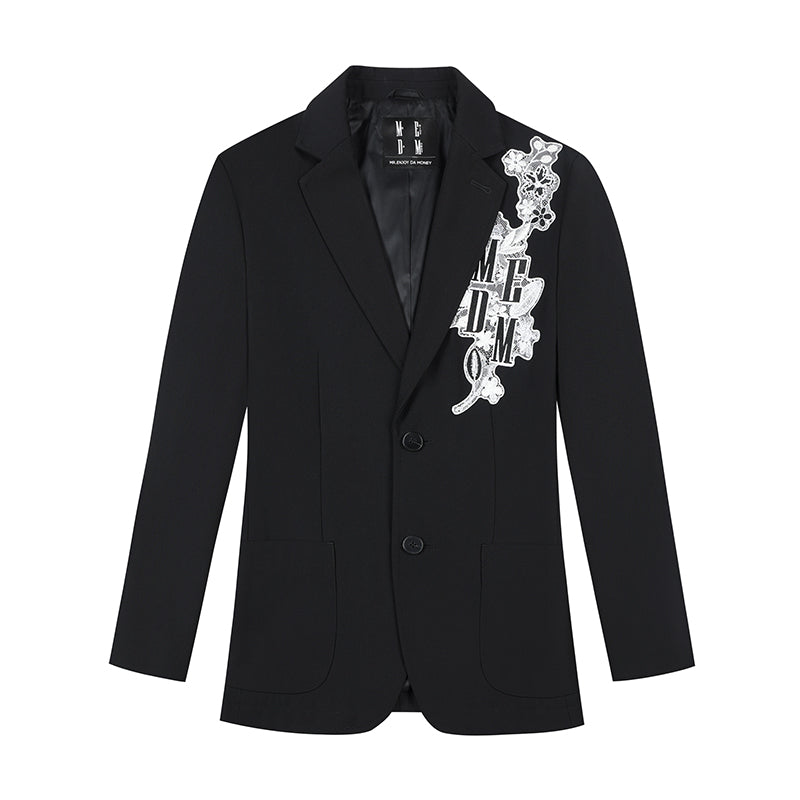 MEDM Lace Floral Embroidery Suit Jacket | Face 3 Face
