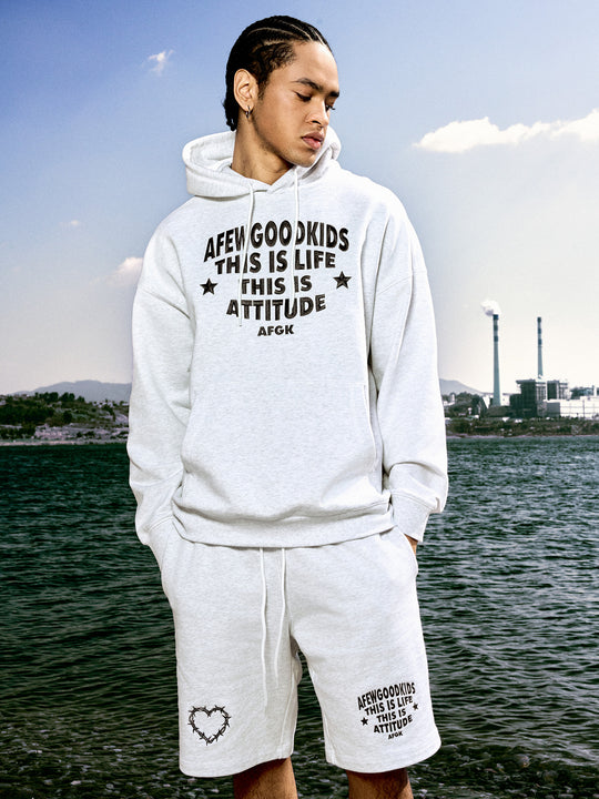 AFGK Stitch Line Embroidery Hoodie