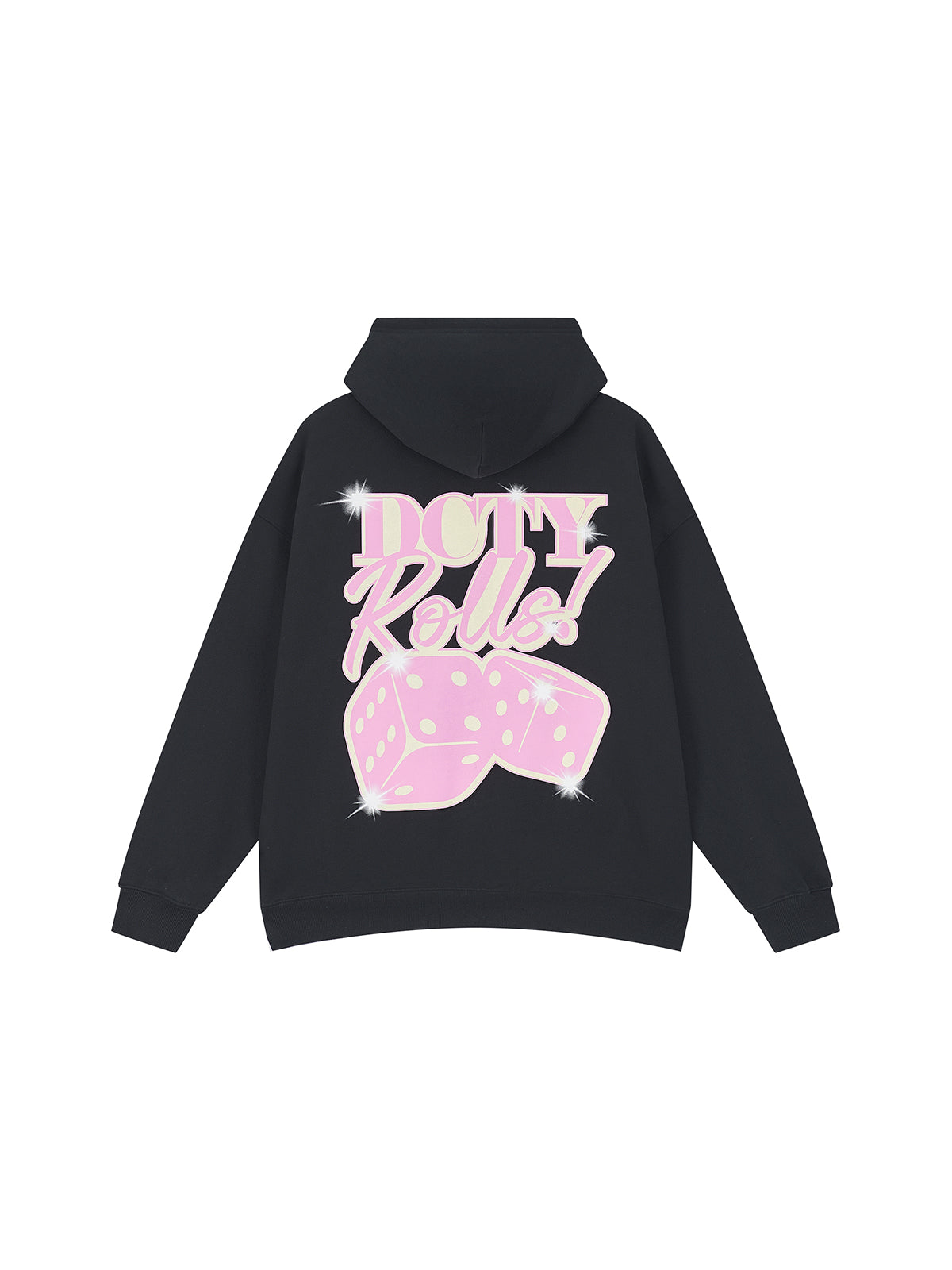 DICETINY Glitter Dice Printed Hoodie | Face 3 Face