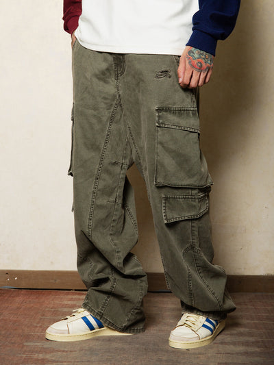 S45 Dyed Aged Work Cargo Pants | Face 3 Face