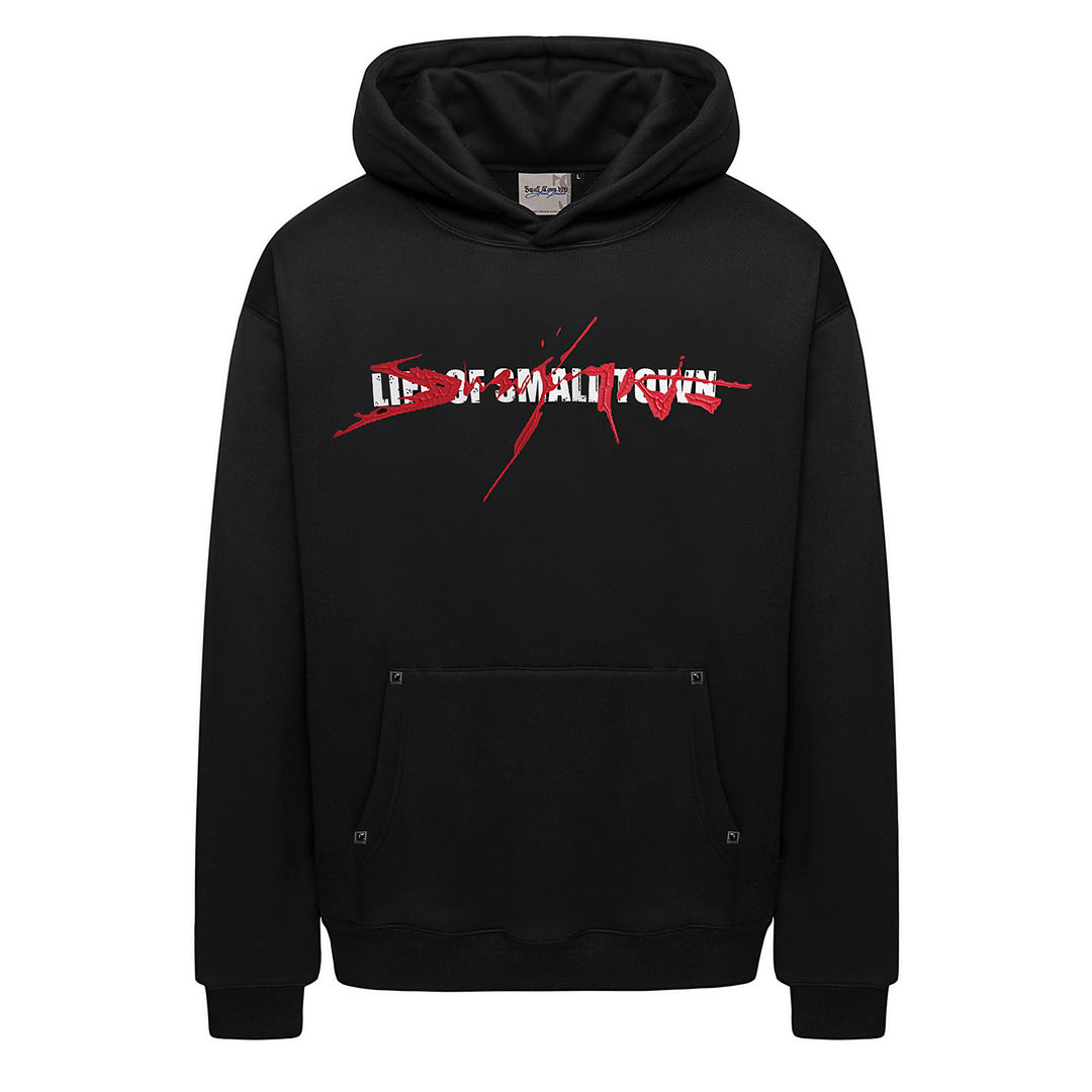Small Town Kid Arsenal Logo Print Hoodie | Face 3 Face