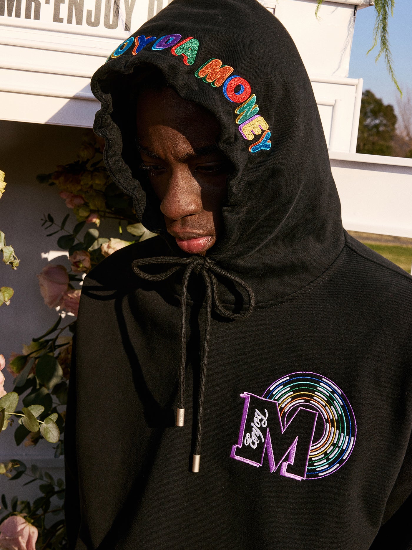 MEDM Rainbow Embroidery Hoodie