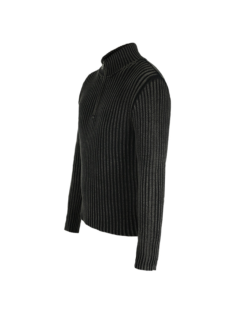 ANTIDOTE High Neck Half Zip Knit Sweater | Face 3 Face