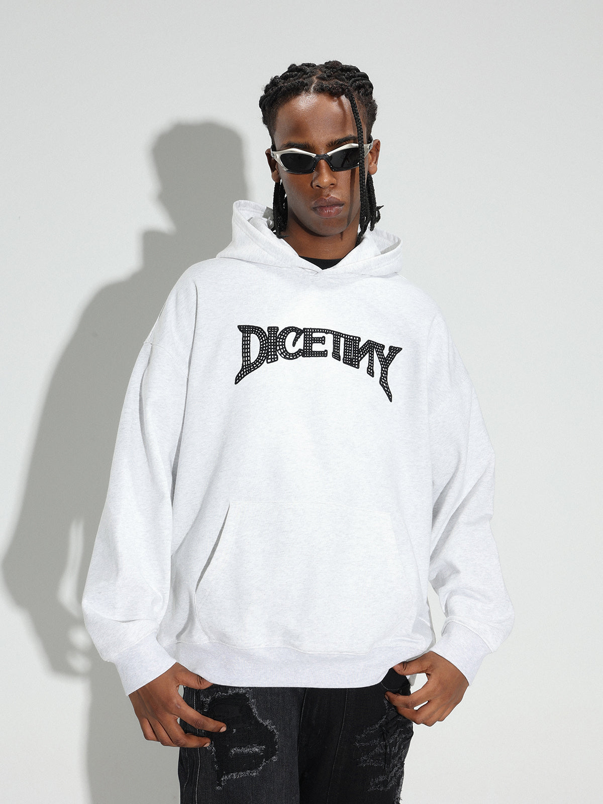 DICETINY Chain Embroidered Logo Hoodie | Face 3 Face