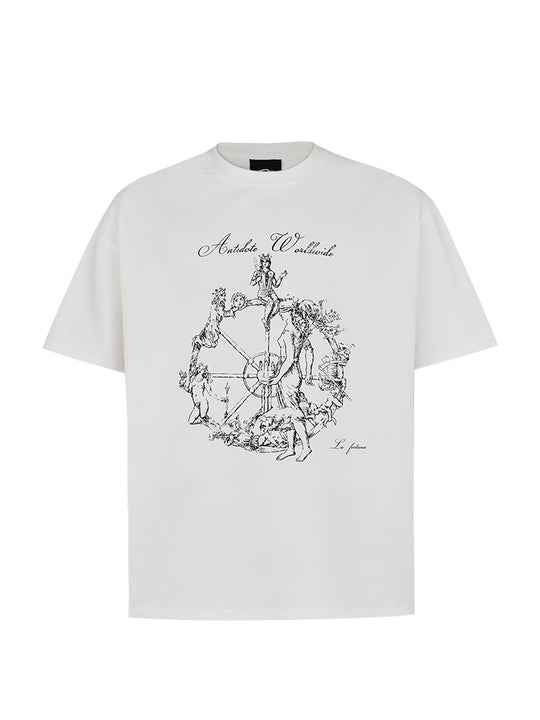ANTIDOTE Wheel of Fortune Printed Tee