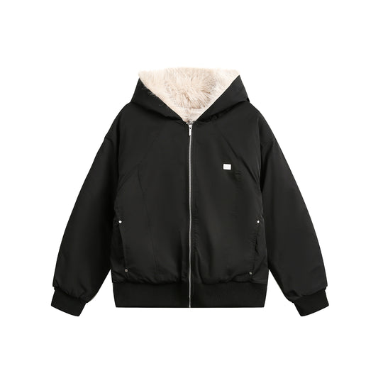 F3F Select Fur Lining Hoodie Nylon Jacket | Face 3 Face