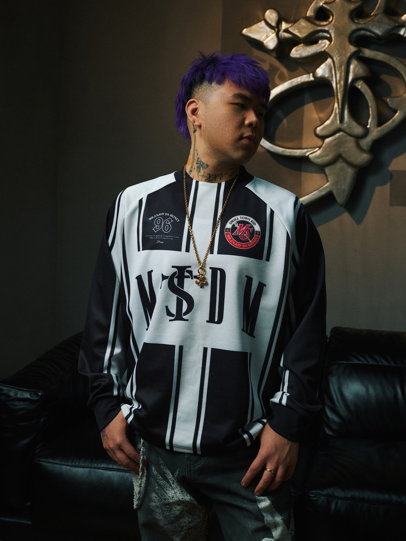 Small Town Kid x MEDM Vintage Long Sleeve Soccer Jersey | Face 3 Face