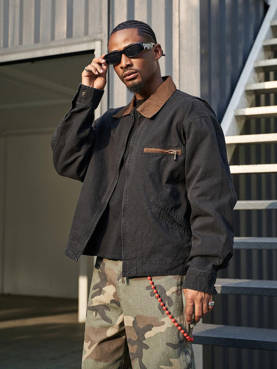 F3F Select Color Block Lapel Detroit jacket | Face 3 Face