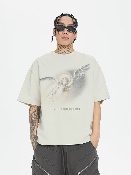 F2CE Angel Noise Print Vintage Tee