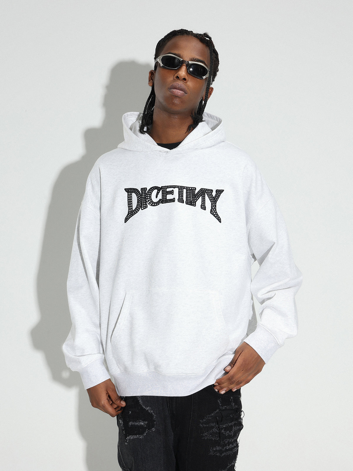 DICETINY Chain Embroidered Logo Hoodie | Face 3 Face