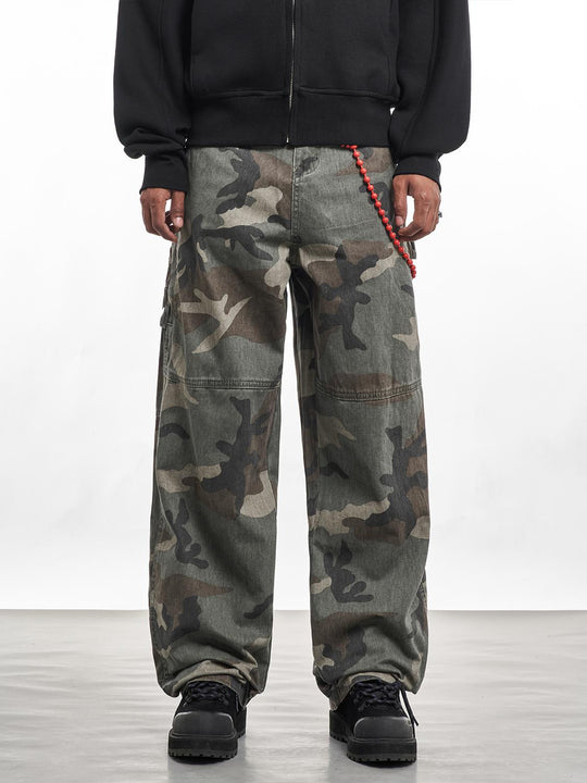 F3F Select Camouflage Work Baggy Jeans | Face 3 Face