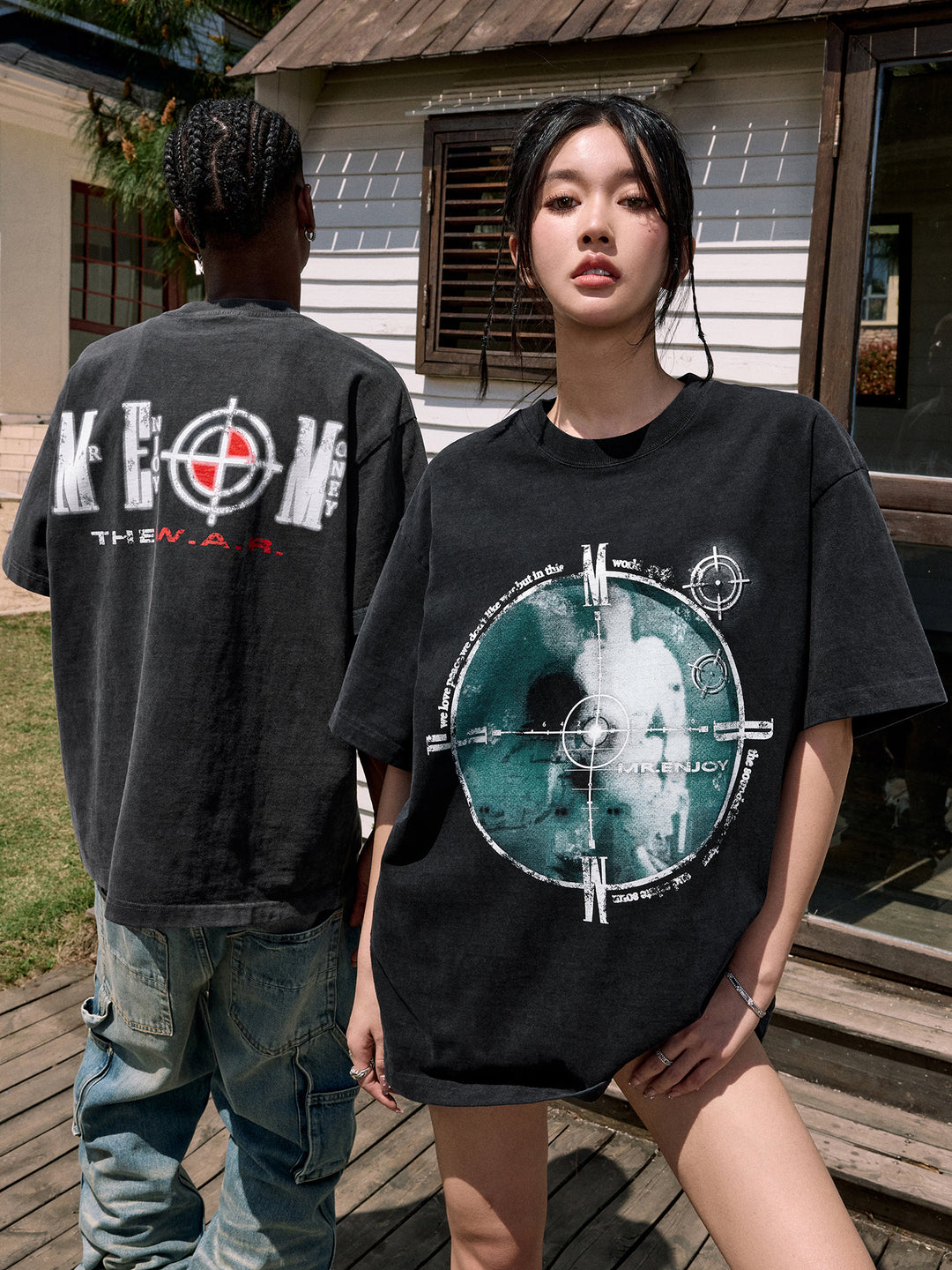 MEDM Washed Heat Set Oil Tee