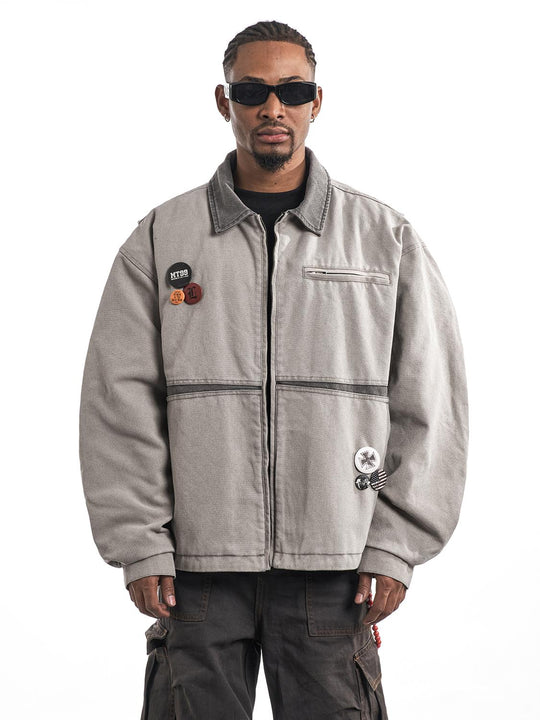 F3F Select Washed Denim Work Jacket | Face 3 Face