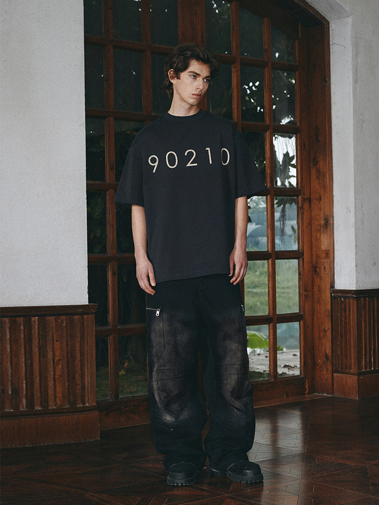 ANTIDOTE 90210 Cracked Print Tee